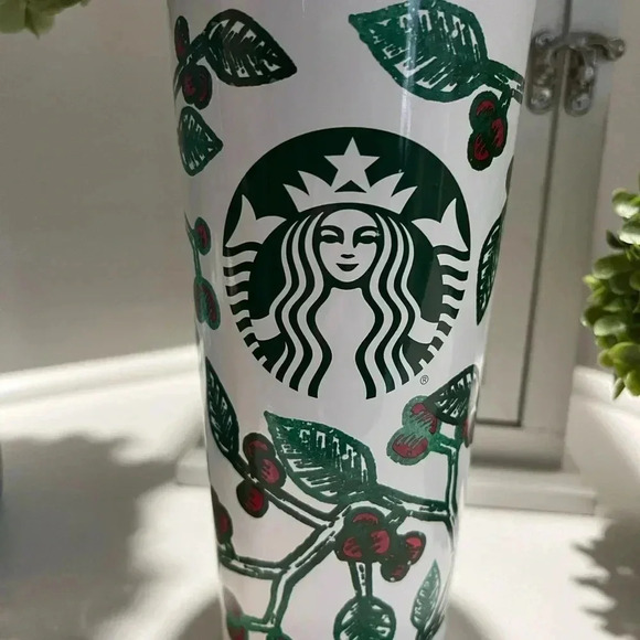 Starbucks 2017 Mistletoe Metal Tumbler 16 oz - Picture 9 of 9